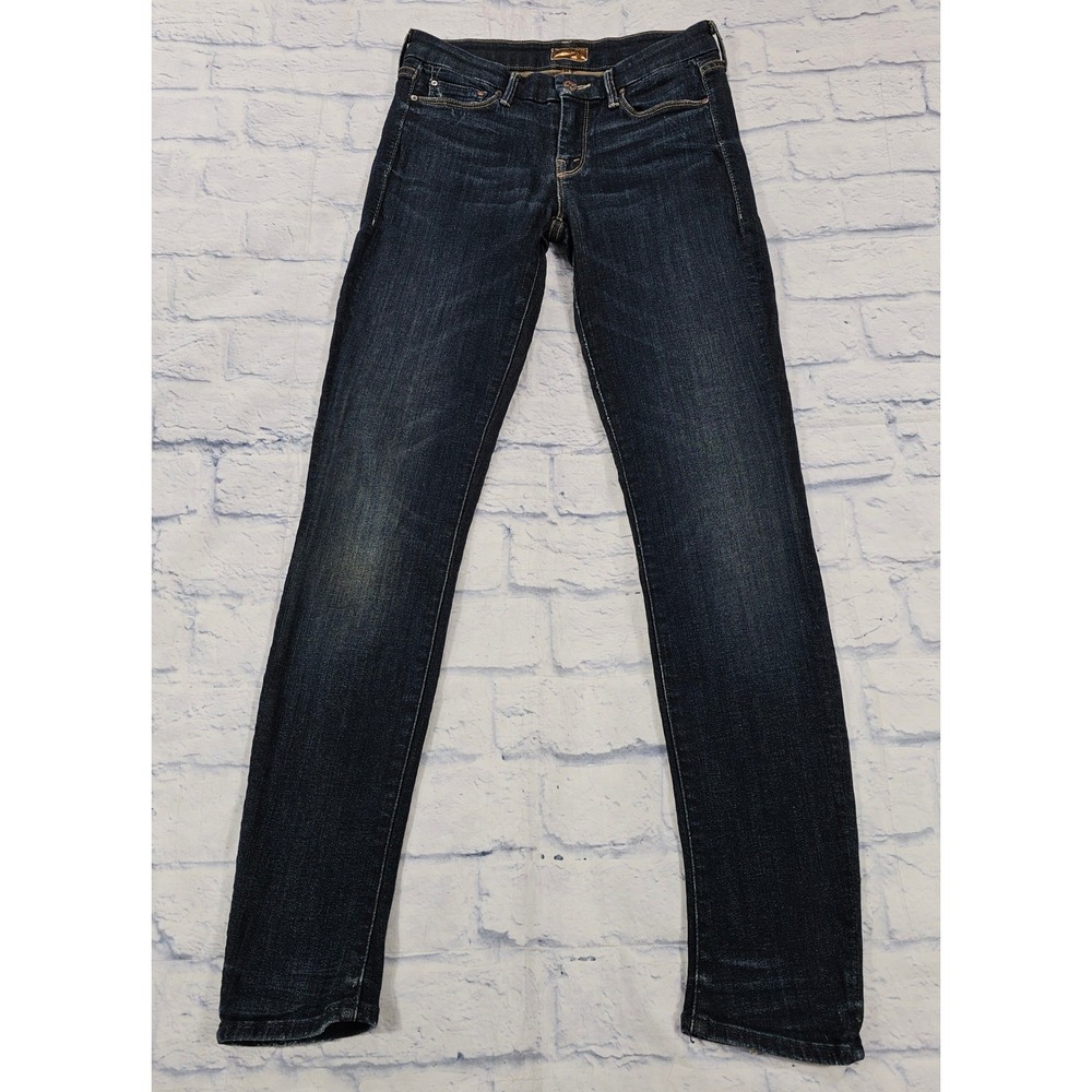 MOTHER The Looker Skinny Jeans Women 25 Dark Indigo Stretch Denim Wash Jaded